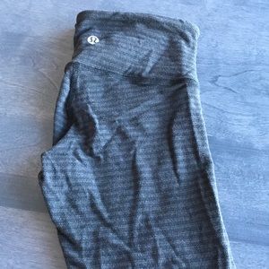 Striped crop Lululemon leggings